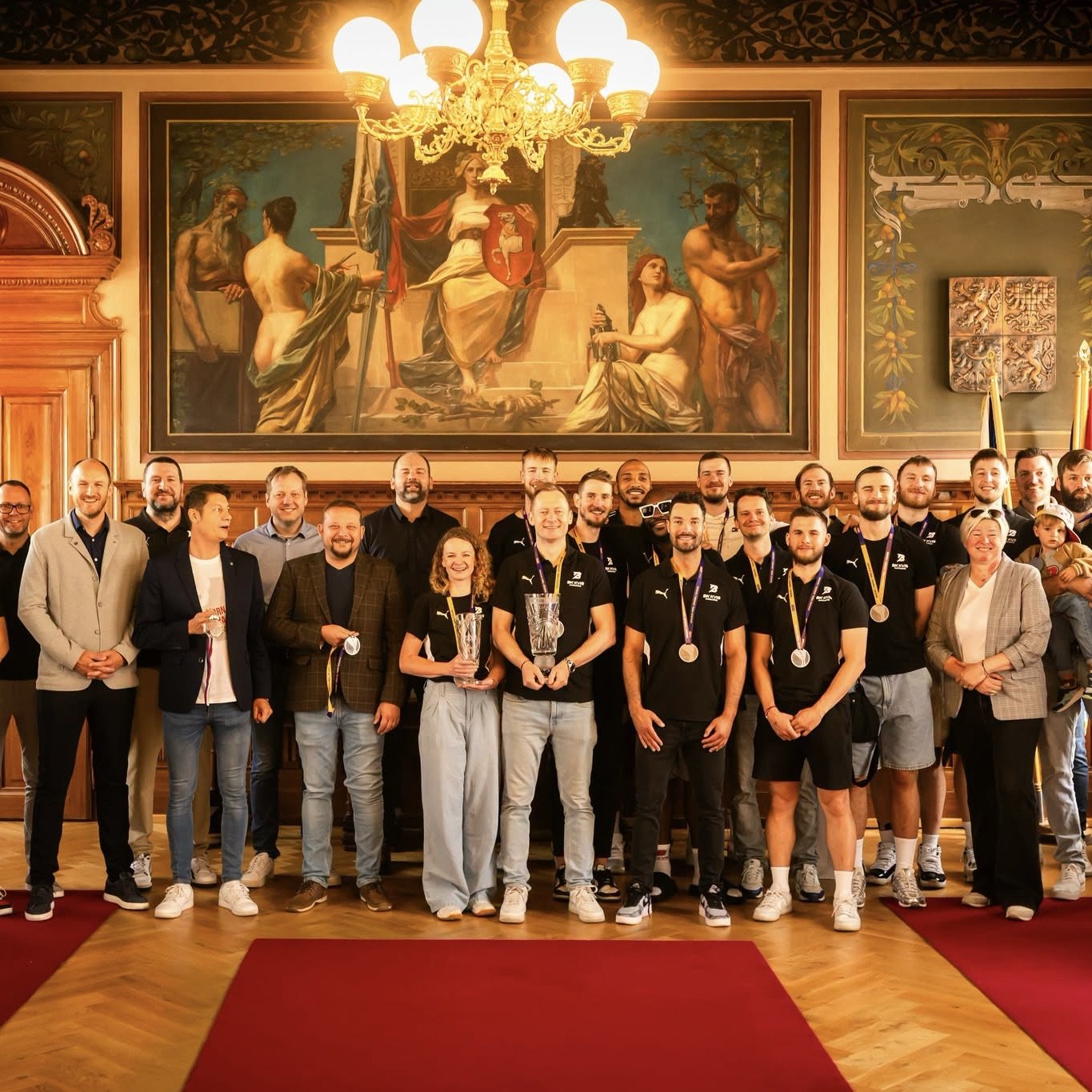 Beksa převzala na radnici gratulace za stříbrnou sezonu